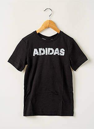 T-shirt coupe cintrée manches courtes noir ADIDAS fille
