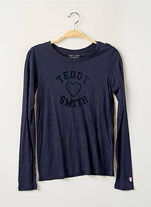 T-shirt bleu TEDDY SMITH pour fille