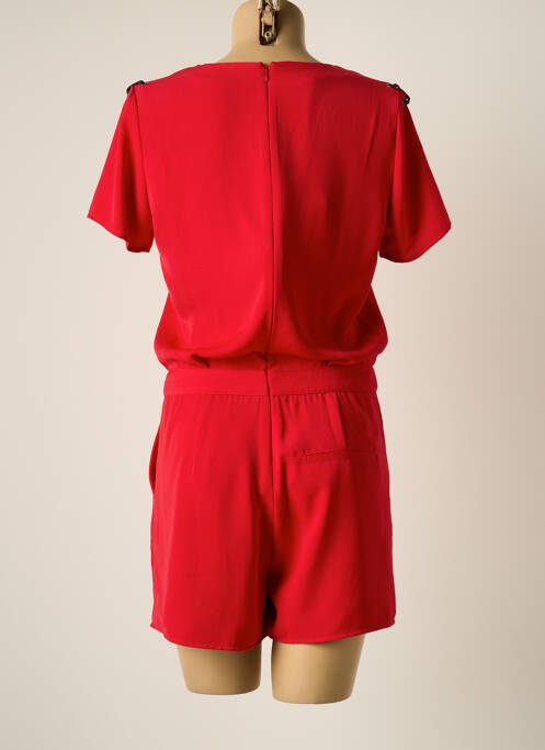 Combishort coupe cintrée manches courtes rouge KAPORAL femme