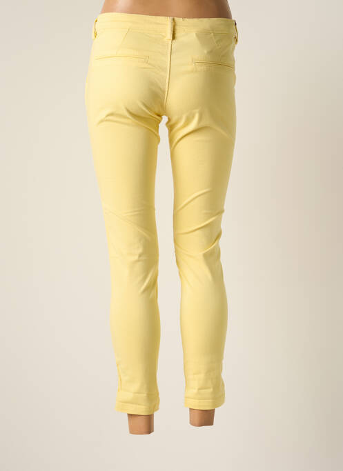 Pantalon chino jaune TEDDY SMITH pour femme