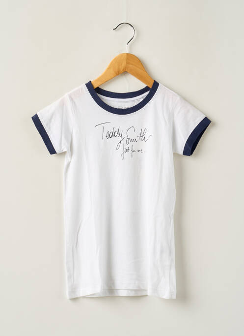 T-shirt blanc TEDDY SMITH pour fille