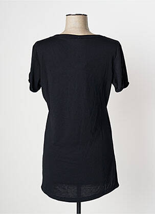 T-shirt sérigraphie floquée manches courtes noir ADIDAS femme