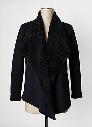 Veste casual finition intérieure fourrure synthétique noir TEDDY SMITH fille