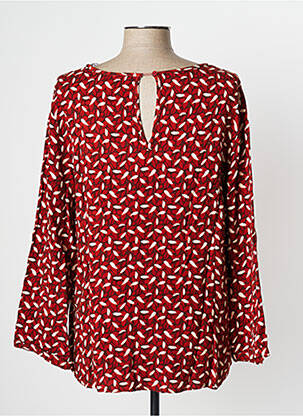Blouse imprimé fantaisie manches longues orange TEDDY SMITH femme