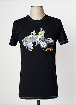 T-shirt coupe cintrée manches courtes noir TEDDY SMITH homme
