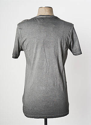 T-shirt tissage chiné manches courtes gris KAPORAL homme