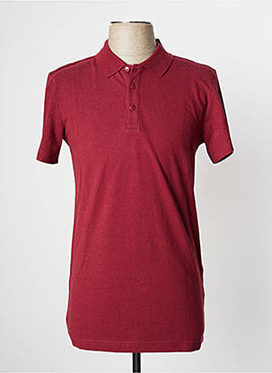 Polo stretch manches courtes rouge ADIDAS homme