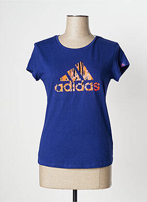 T-shirt bleu ADIDAS pour femme