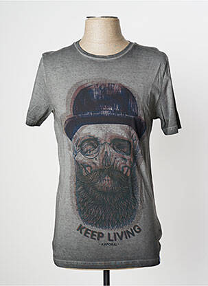 T-shirt gris KAPORAL pour homme