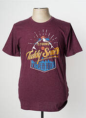 T-shirt violet TEDDY SMITH pour homme seconde vue