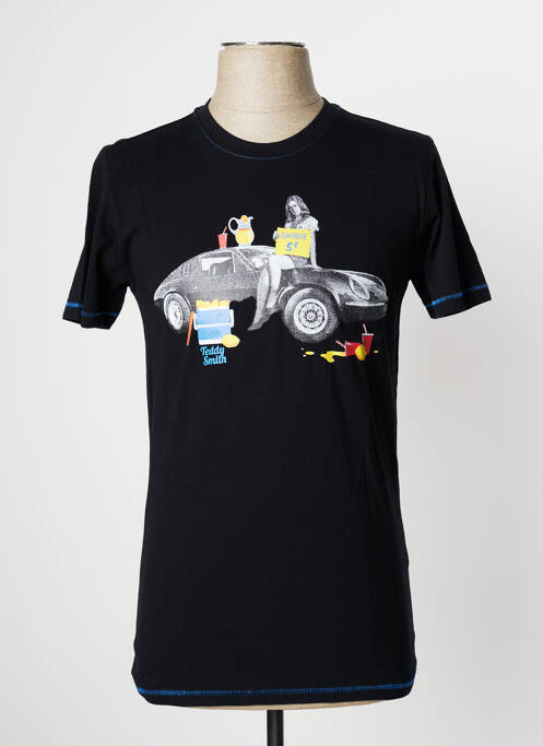 T-shirt coupe cintrée manches courtes noir TEDDY SMITH homme
