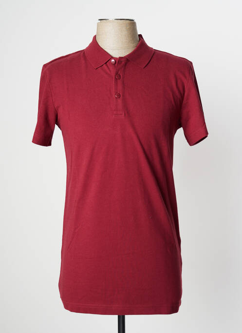 Polo stretch manches courtes rouge ADIDAS homme