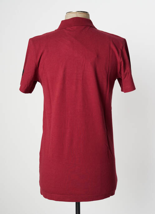 Polo stretch manches courtes rouge ADIDAS homme