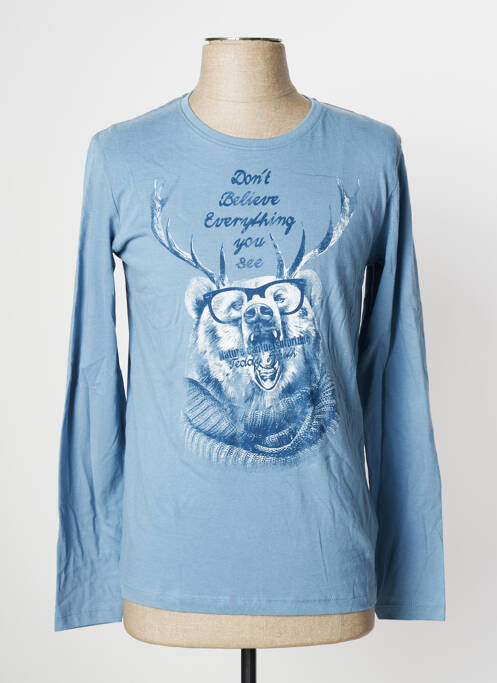 T-shirt bleu TEDDY SMITH pour garçon