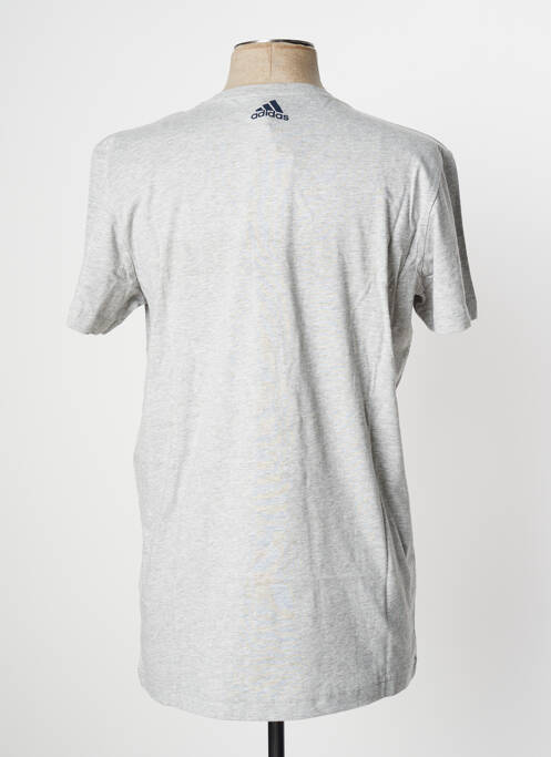 T-shirt gris ADIDAS pour homme