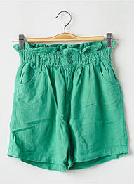 Short taille haute taille élastique vert TEDDY SMITH fille