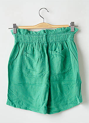 Short taille haute taille élastique vert TEDDY SMITH fille