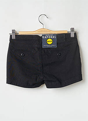 Short fermeture zippée sous rabat boutonné taille normale noir KAPORAL femme
