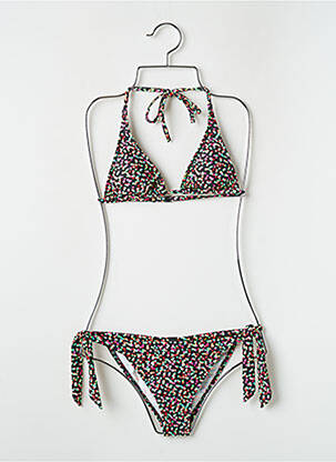 Maillot de bain 2 pièces stretch haut triangles noir ARENA femme