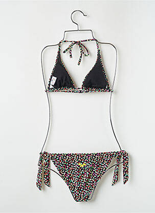 Maillot de bain 2 pièces stretch haut triangles noir ARENA femme
