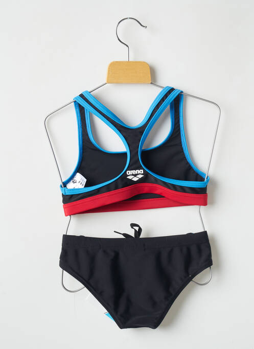 Maillot de bain 2 pièces noir ARENA pour fille
