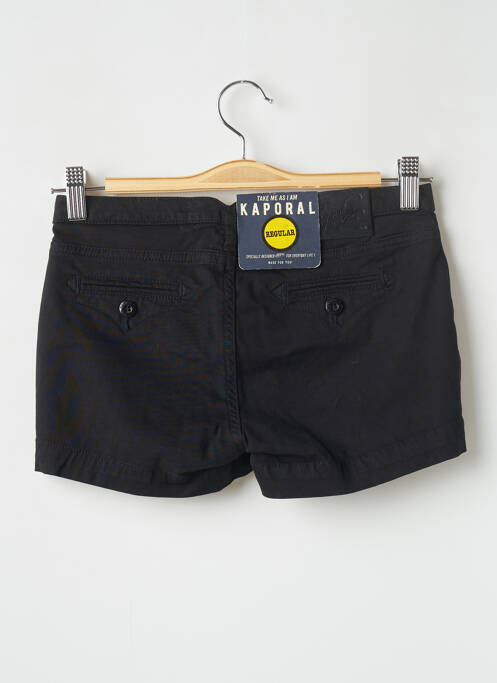 Short fermeture zippée sous rabat boutonné taille normale noir KAPORAL femme