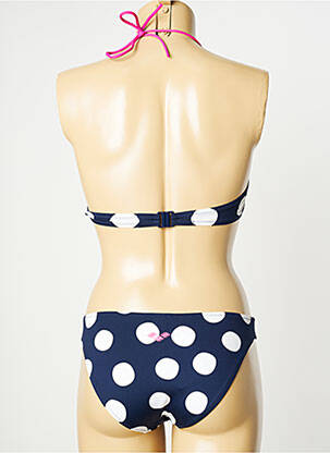Maillot de bain 2 pièces stretch haut soutien-gorge moulé bleu ARENA femme