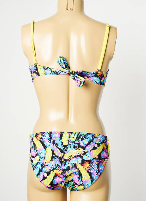 Maillot de bain 2 pièces jaune GRAIN DE BLÉ pour femme