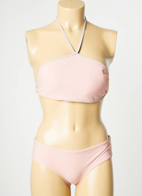 Maillot de bain 2 pièces stretch haut soutien-gorge avec mousse de rembourrage amovible rose ARENA femme