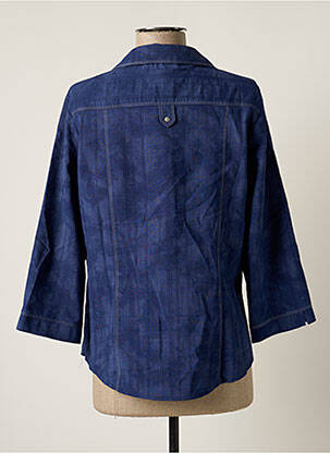 Chemisier coupe cintrée manches 3/4 bleu GUY DUBOUIS femme