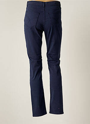 Pantalon slim tissage popeline taille normale bleu IMPAQ1 femme