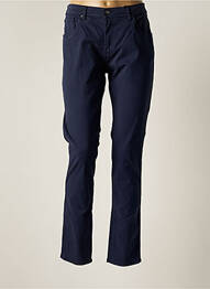 Pantalon slim tissage popeline taille normale bleu IMPAQ1 femme