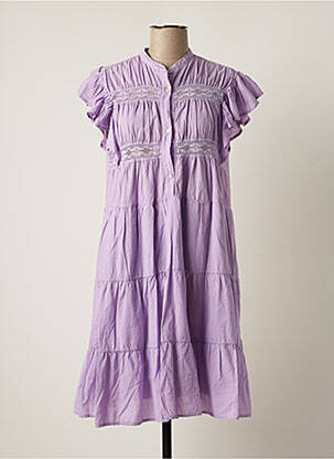 Robe mi-longue violet BANDITAS FROM MARSEILLE pour femme