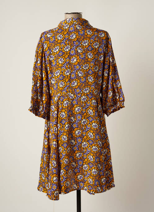 Robe mi-longue jaune AN' GE pour femme