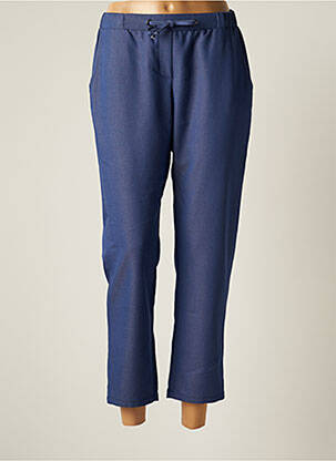 Pantalon droit bleu GUY DUBOUIS pour femme