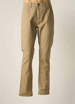 Pantalon slim beige BENSON & CHERRY pour homme