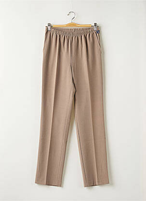Pantalon droit stretch taille normale beige BRANDTEX homme