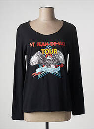 T-shirt manches longues manches longues noir ANOUK ET NINON femme