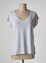 T-shirt gris LOVE BY MD pour femme seconde vue