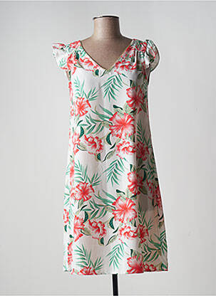 Robe courte manches courtes manches courtes vert ONLY femme