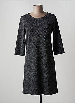 Robe courte manches 3/4 manches 3/4 gris ONLY femme