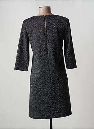 Robe courte manches 3/4 manches 3/4 gris ONLY femme