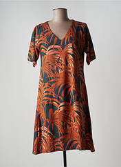 Robe mi-longue orange LOVE BY MD pour femme seconde vue