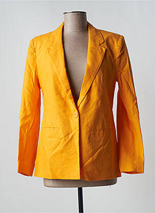 Blazer poches orange ONLY femme