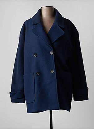 Manteau long bleu ONLY pour femme