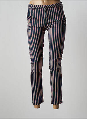 Pantalon 7/8 stretch taille basse bleu BÔ-M femme