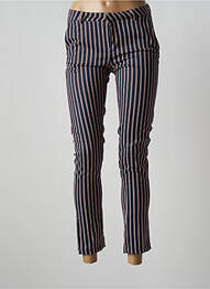 Pantalon 7/8 stretch taille basse bleu BÔ-M femme
