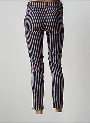 Pantalon 7/8 stretch taille basse bleu BÔ-M femme