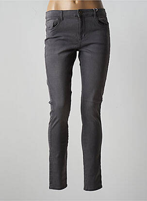 Jeans skinny effet usé délavé taille normale gris ONLY femme