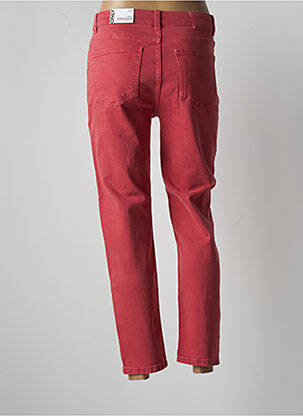 Jeans coupe droite taille haute taille haute rouge ONLY femme